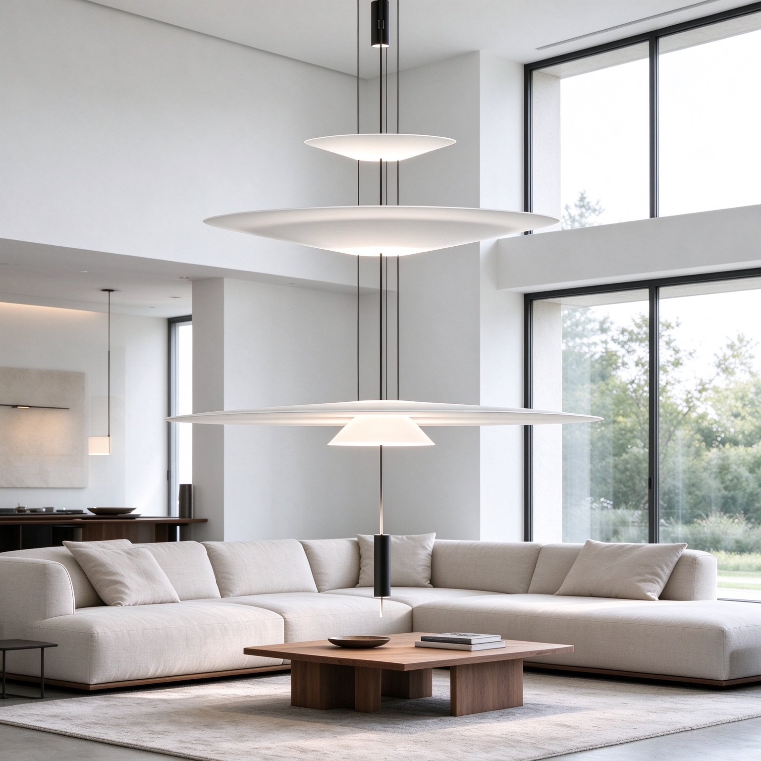 VIBIA Replica Flying Saucer-Style Pendant Light