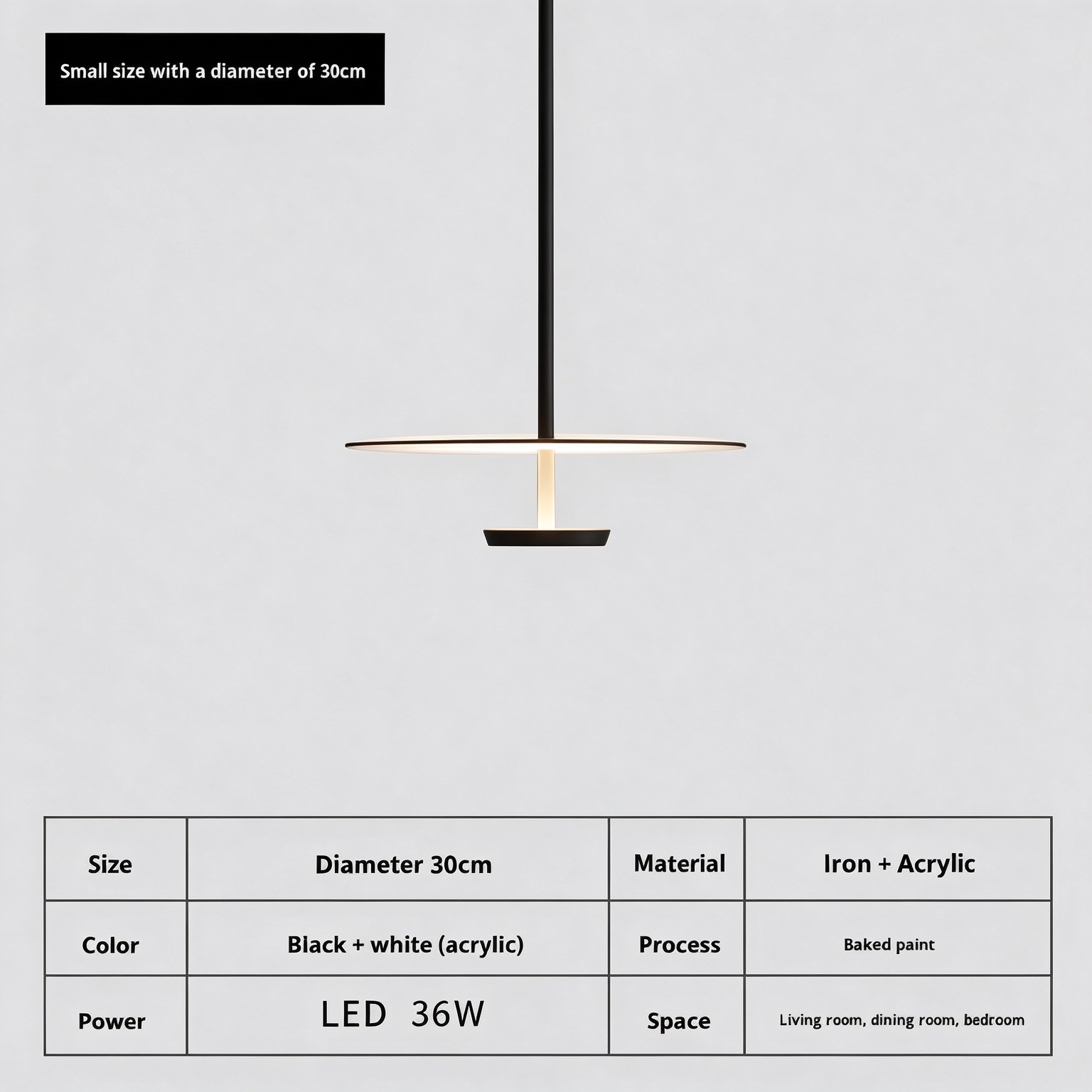 VIBIA Replica Flying Saucer Suspension Chandelier