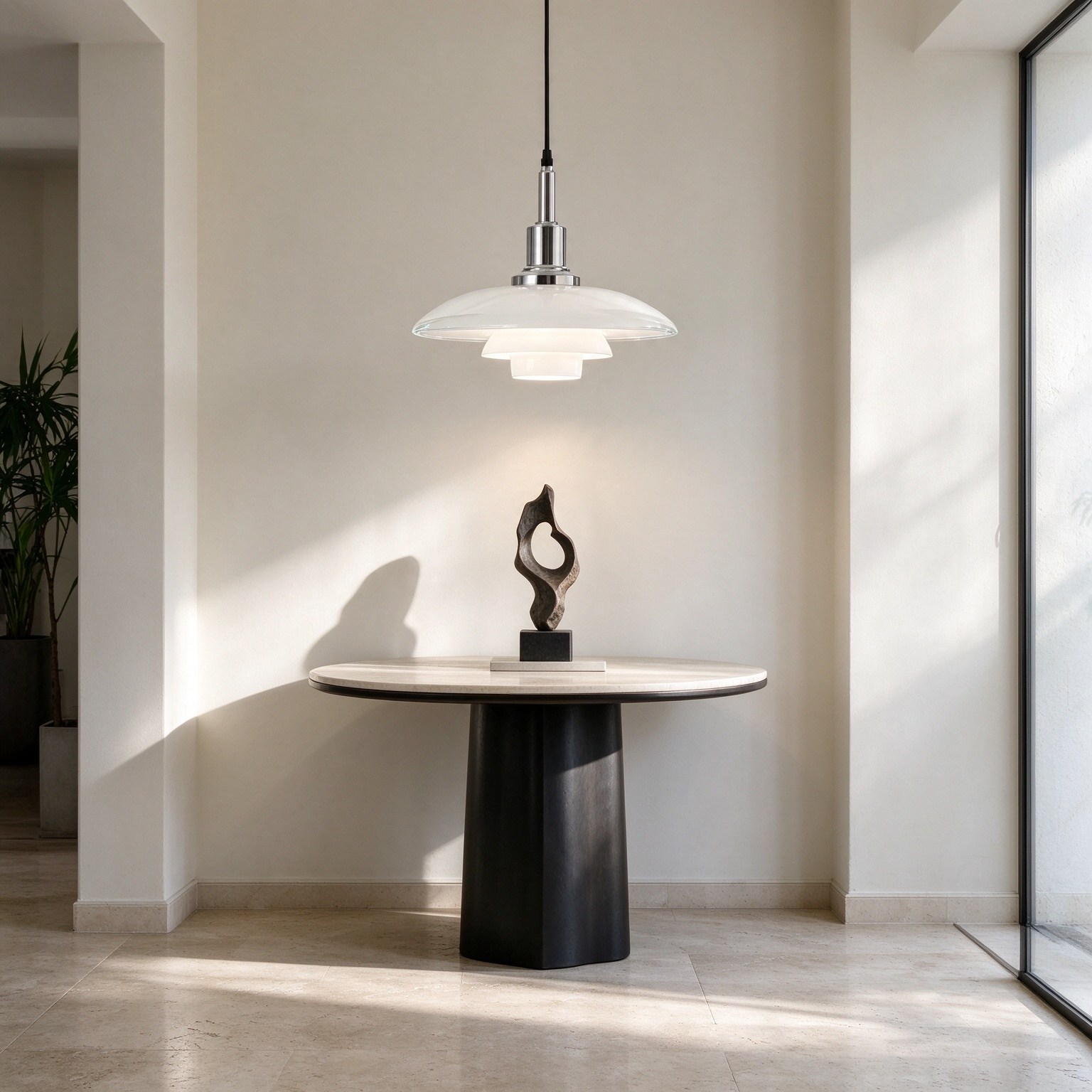 Louis Poulsen Replica Classic Three-Tier Glass Chandelier