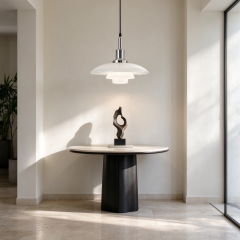 Louis Poulsen Replica Classic Three-Tier Glass Chandelier