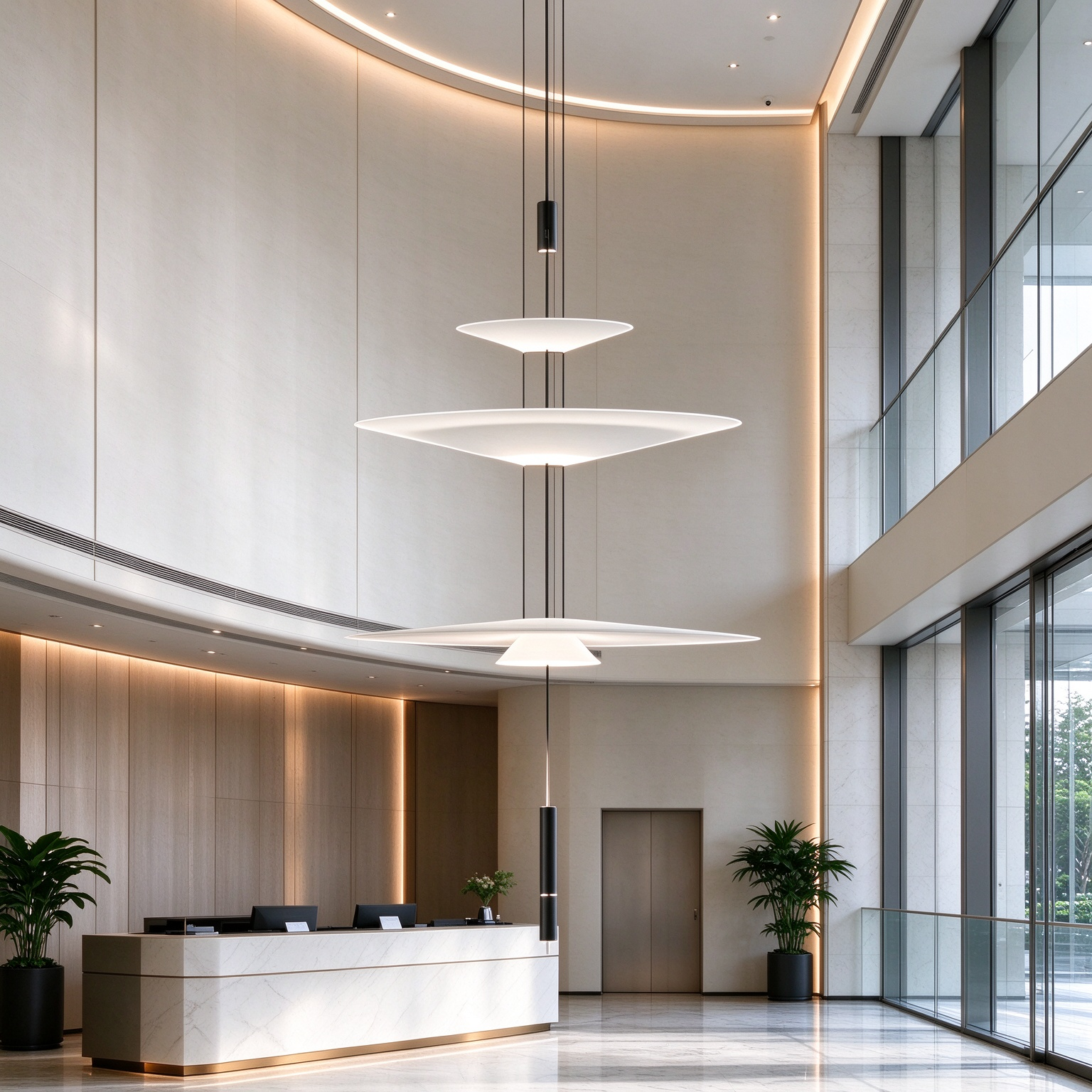 VIBIA Replica Flying Saucer-Style Pendant Light