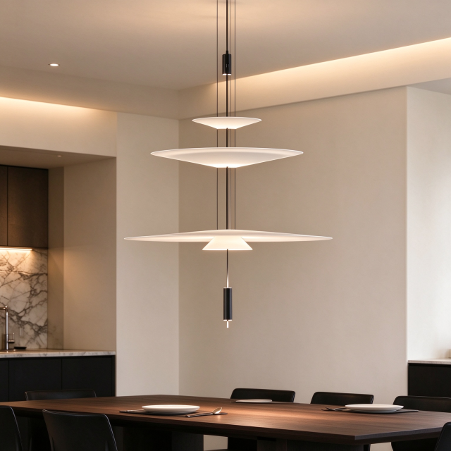 VIBIA Replica Flying Saucer-Style Pendant Light
