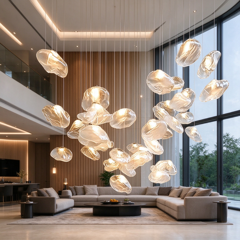 Bocci Replica “Flowing Clouds” Glass Pendant Light