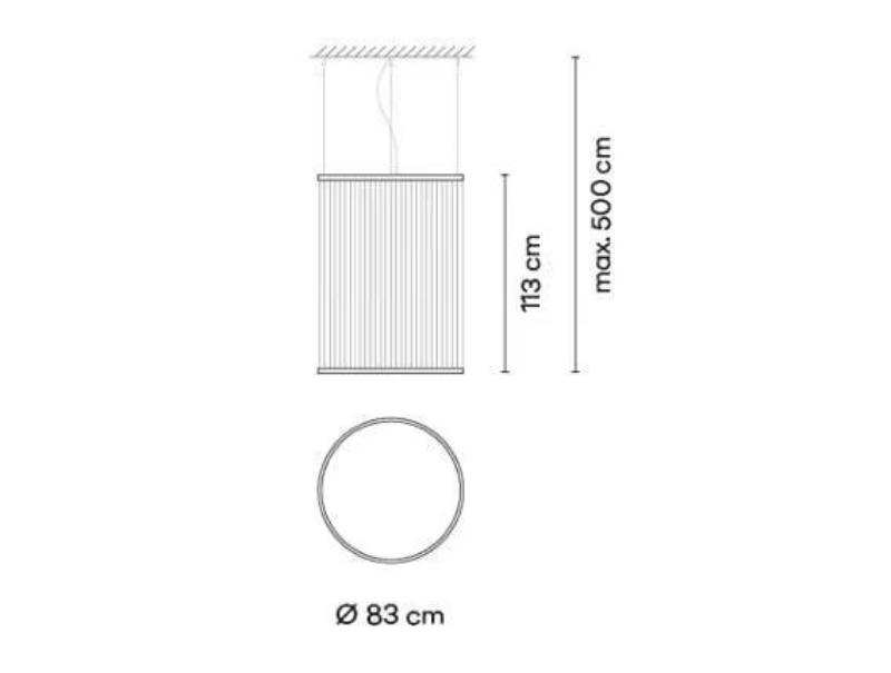 VIBIA Replica High-End Atmospheric Chandelier