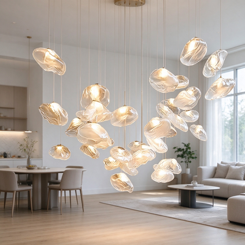Bocci Replica “Flowing Clouds” Glass Pendant Light