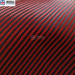 Aramid Fabric 1500D 230gsm Twill Red/Black Kevlar Fiber Cloth,Aramid Fabric 1500D 230gsm Twill Red/Black Kevlar Fiber Cloth
