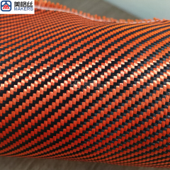 1500D Orange & Black Aramid Fabric 230gsm Twill Weave,1500D Orange & Black Aramid Fabric 230gsm Twill Weave