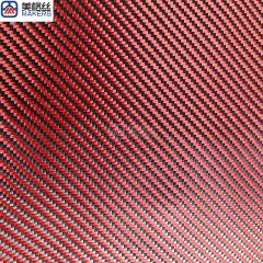 Aramid Fabric 1500D 230gsm Twill Red/Black Kevlar Fiber Cloth,Aramid Fabric 1500D 230gsm Twill Red/Black Kevlar Fiber Cloth