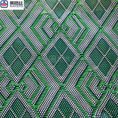 Fancy Green Rhombus Aramid Fiber Fabric - Jacquard Kevlar Cloth for Decorative Skinning & Structural Reinforcement,Fancy Green Rhombus Pattern Aramid Fiber Fabric Kevlar Cloth