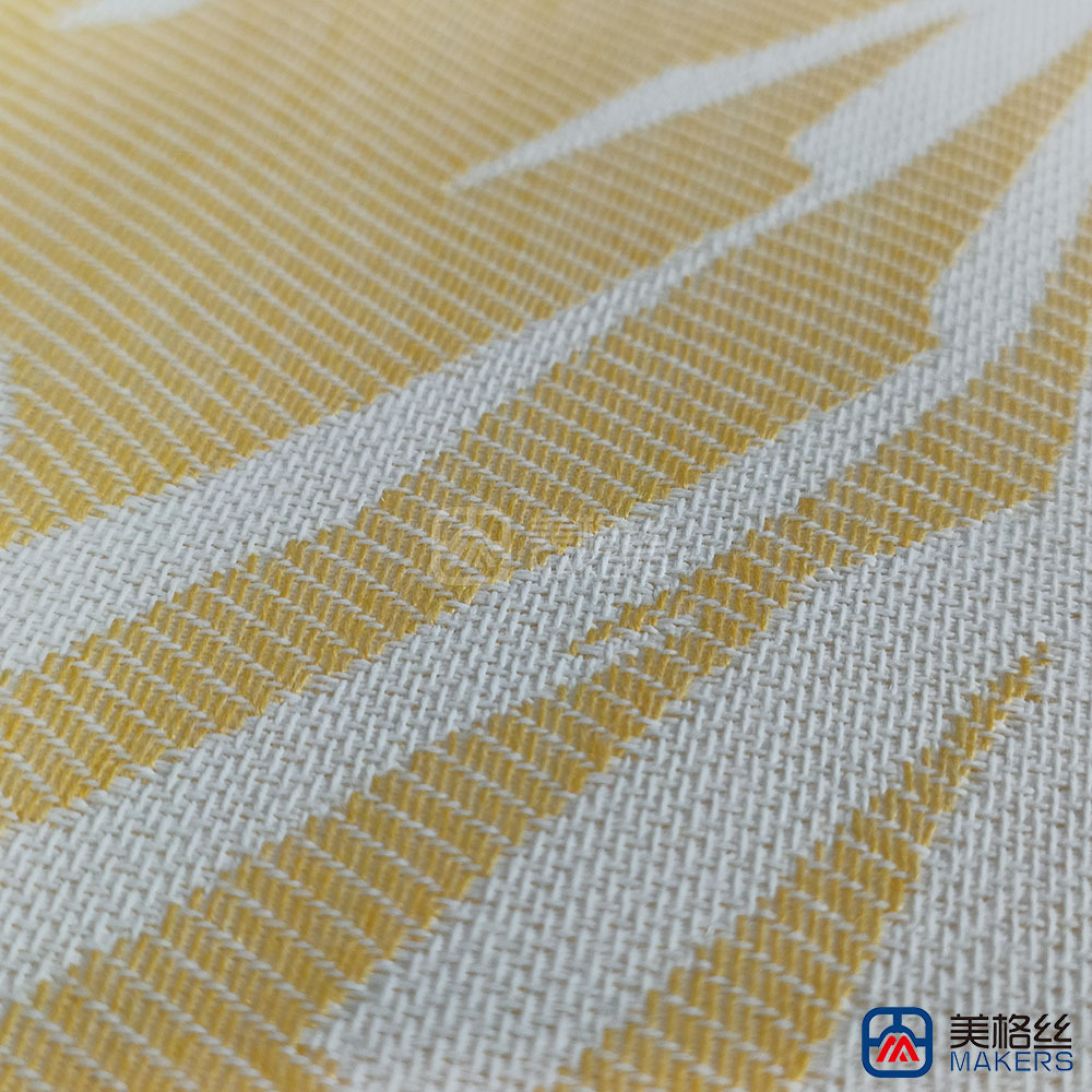 380gsm | Palm Leaf | Yellow | Solution Dyed Acrylic Fabric