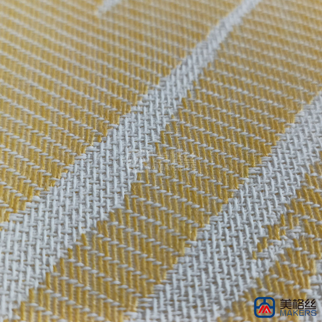 380gsm | Palm Leaf | Yellow | Solution Dyed Acrylic Fabric