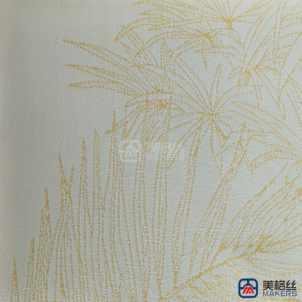 380gsm | Palm tree | Yellow | Solution Dyed Acrylic Fabric