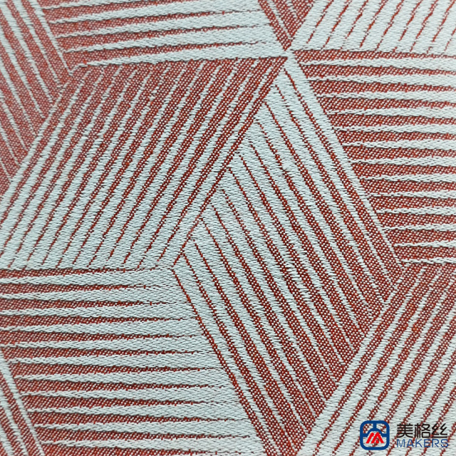 360gsm | Cube | Red | Solution Dyed Acrylic Fabric