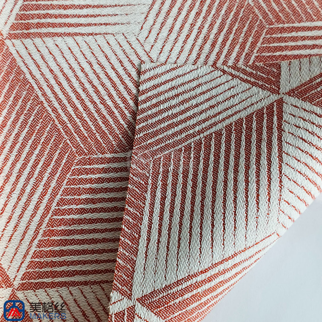 360gsm | Cube | Red | Solution Dyed Acrylic Fabric
