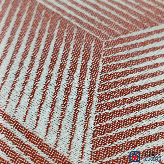 360gsm | Cube | Red | Solution Dyed Acrylic Fabric