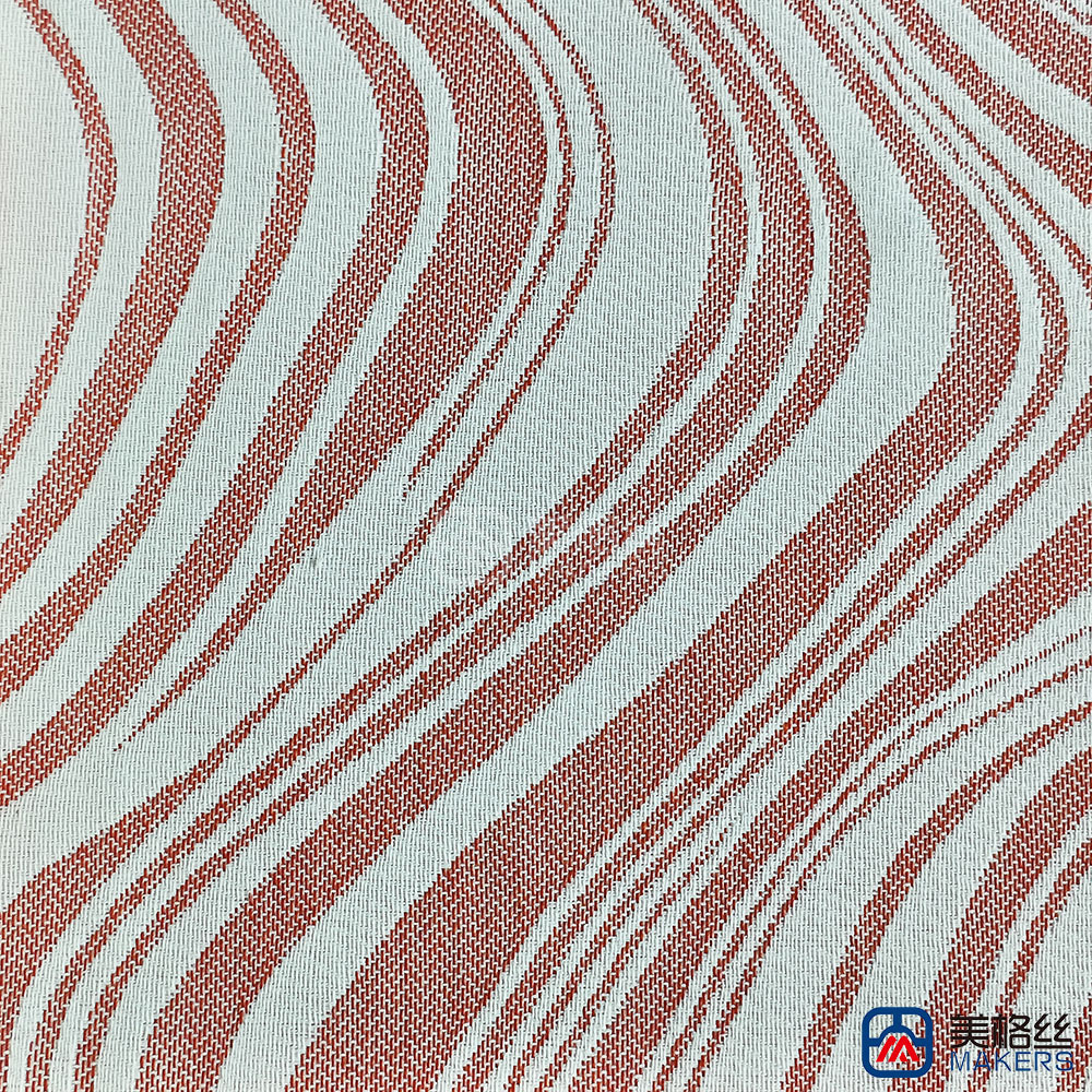 380gsm | Ripple | Red | Solution Dyed Acrylic Fabric for Cushion Cover