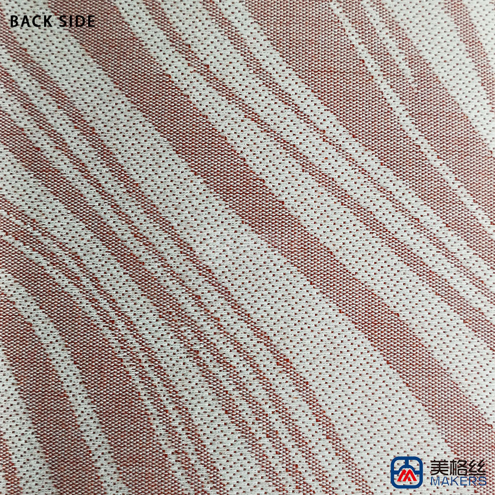 380gsm | Ripple | Red | Solution Dyed Acrylic Fabric for Cushion Cover