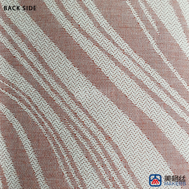 380gsm | Ripple | Red | Solution Dyed Acrylic Fabric for Cushion Cover
