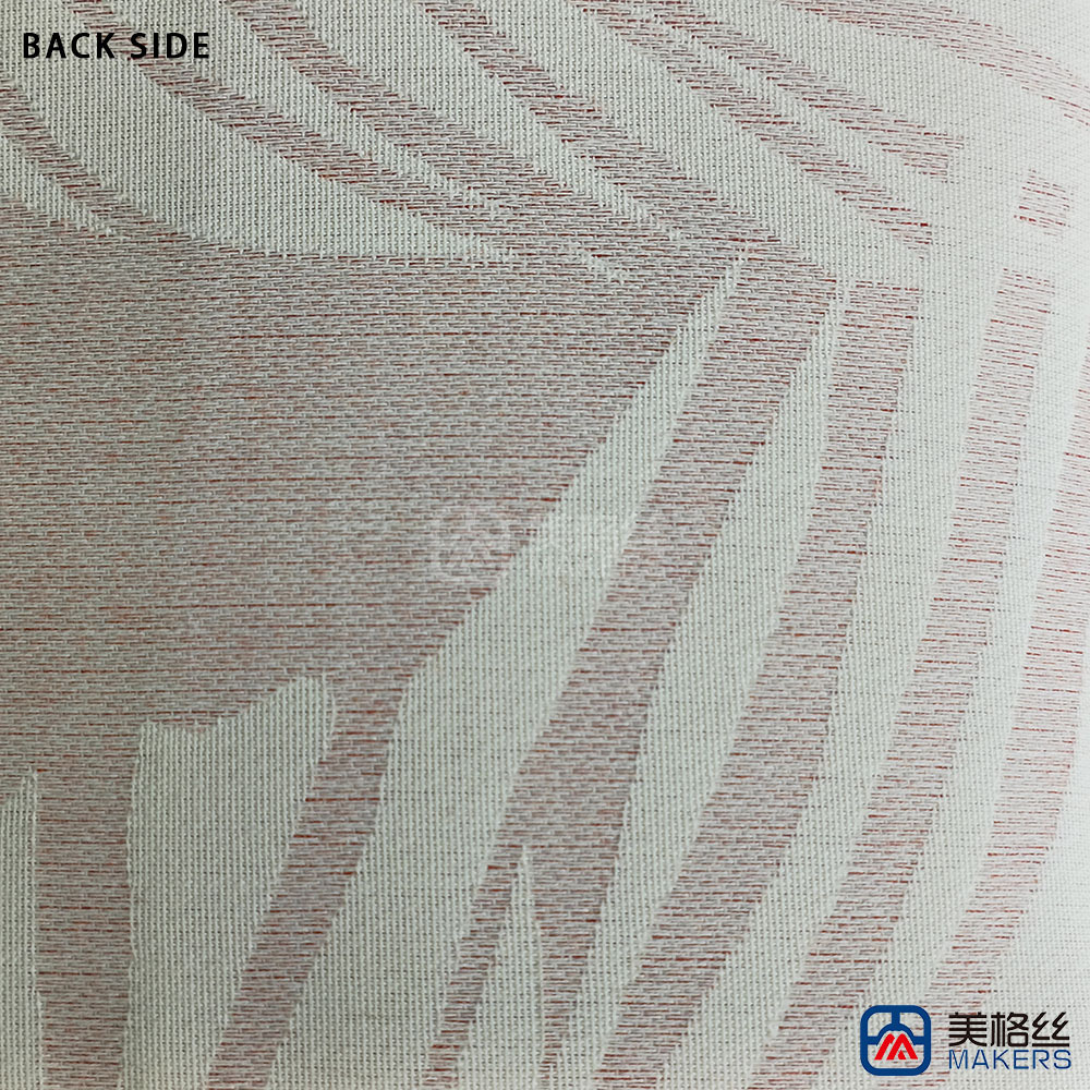 380gsm | Palm Leaf | Red | Solution Dyed Acrylic Fabric for Cushion Cover