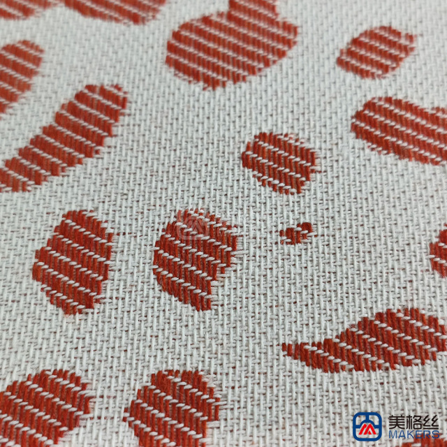 380gsm | Spotted | Red | Solution Dyed Acrylic Fabric for Cushion Cover