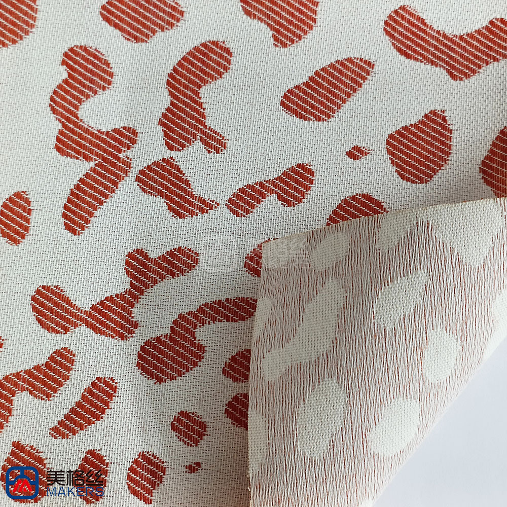 380gsm | Spotted | Red | Solution Dyed Acrylic Fabric for Cushion Cover