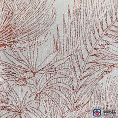 380gsm | Palm Tree | Red | Solution Dyed Acrylic Fabric for Cushion Cover