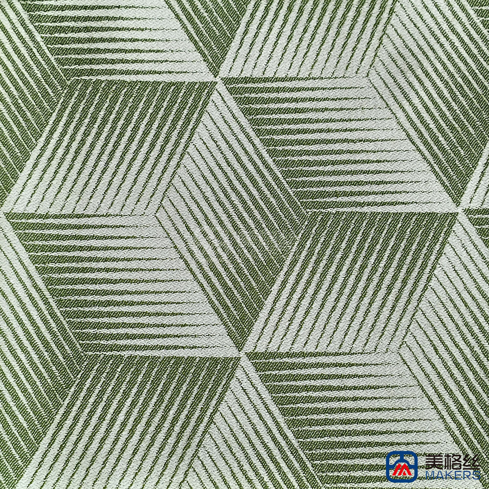 360gsm | Cube | Green | Solution Dyed Acrylic Fabric
