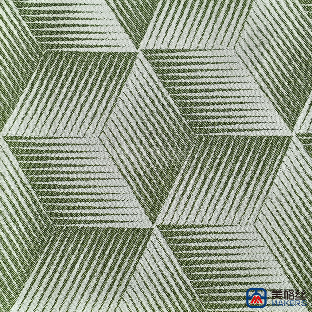 360gsm | Cube | Green | Solution Dyed Acrylic Fabric