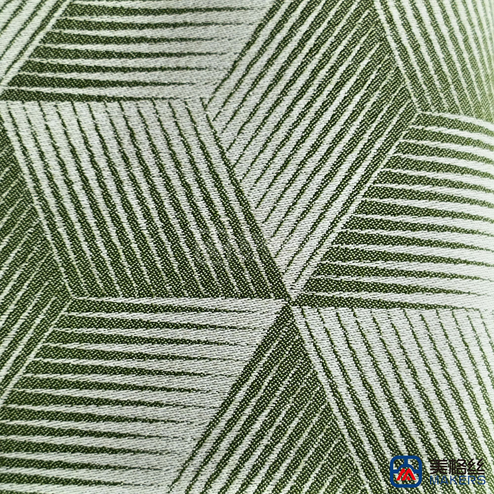 360gsm | Cube | Green | Solution Dyed Acrylic Fabric
