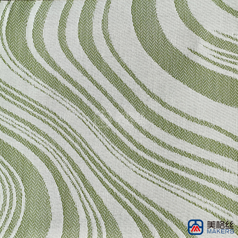 380gsm | Ripple | Green | Solution Dyed Acrylic Fabric for Cushion Cover
