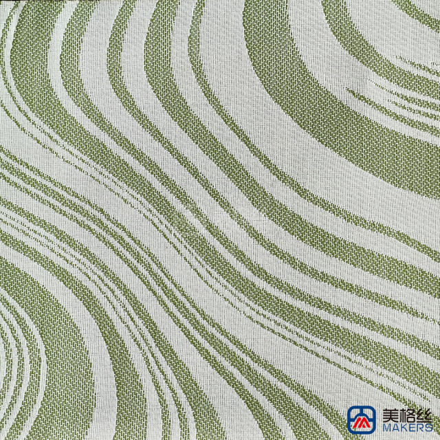 380gsm | Ripple | Green | Solution Dyed Acrylic Fabric for Cushion Cover