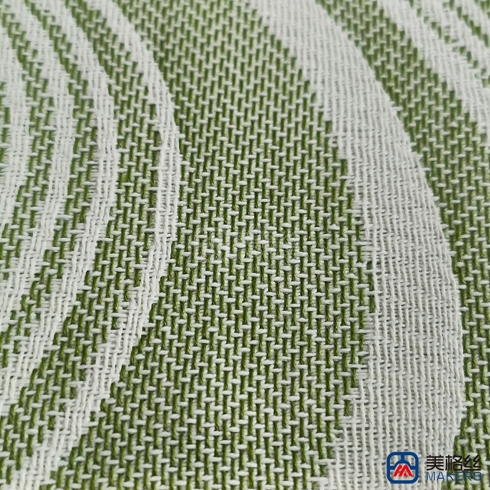 380gsm | Ripple | Green | Solution Dyed Acrylic Fabric for Cushion Cover