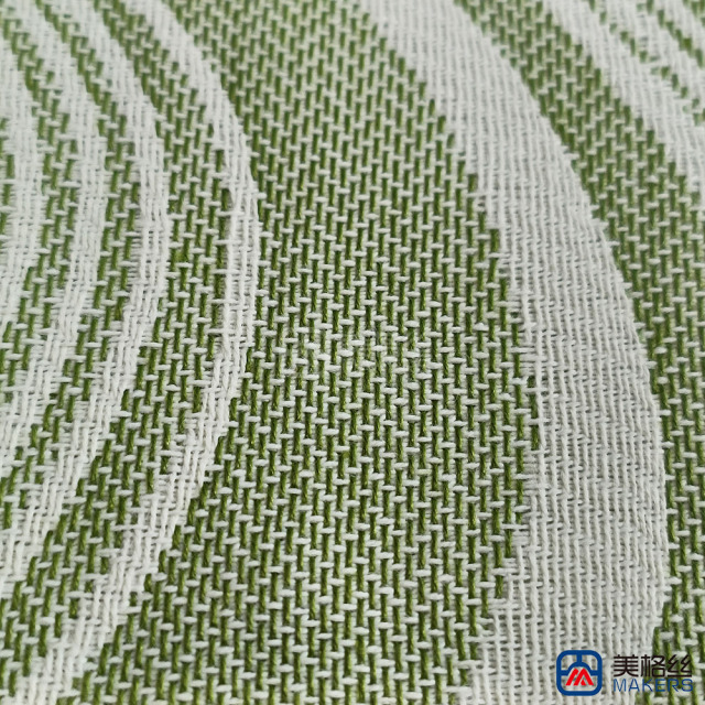 380gsm | Ripple | Green | Solution Dyed Acrylic Fabric for Cushion Cover