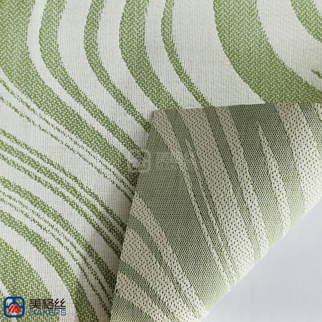 380gsm | Ripple | Green | Solution Dyed Acrylic Fabric for Cushion Cover