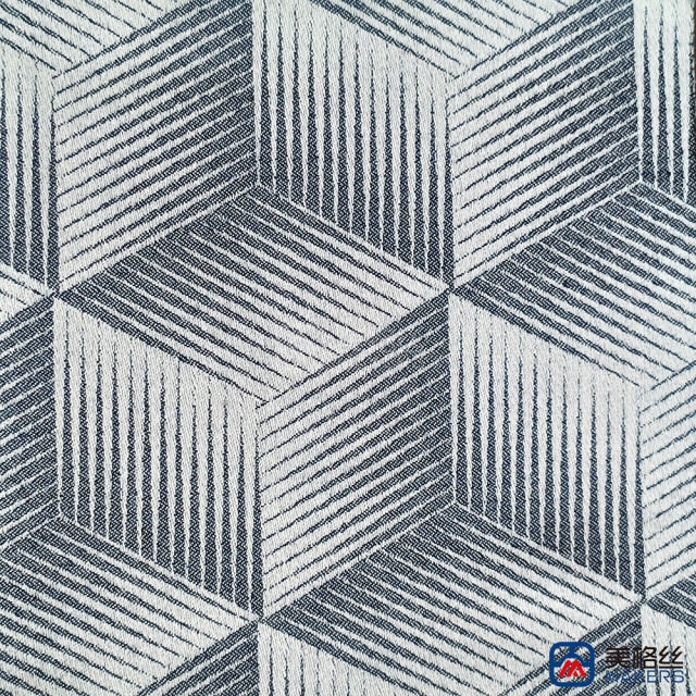 360gsm | Cube | Blue | Solution Dyed Acrylic Fabric