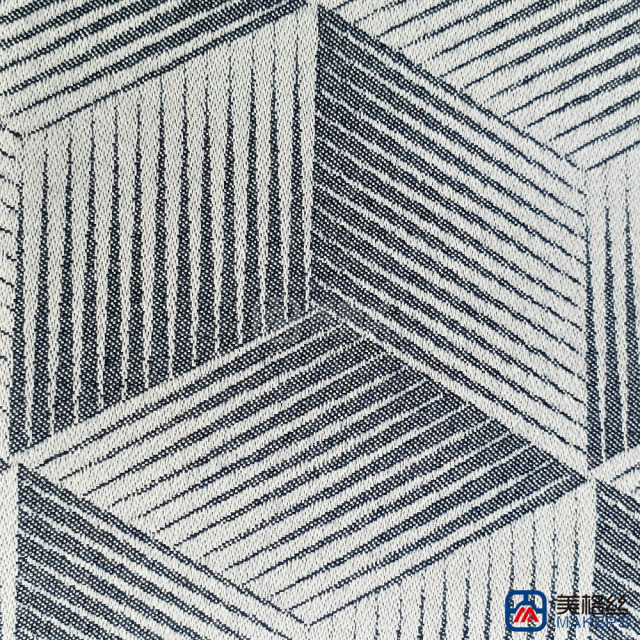 360gsm | Cube | Blue | Solution Dyed Acrylic Fabric