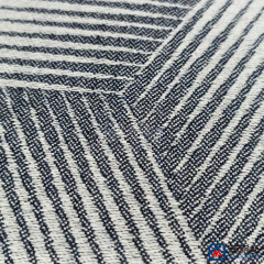 360gsm | Cube | Blue | Solution Dyed Acrylic Fabric