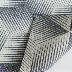 360gsm | Cube | Blue | Solution Dyed Acrylic Fabric