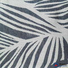 380gsm | Palm Leaf | Blue | Solution Dyed Acrylic Fabric