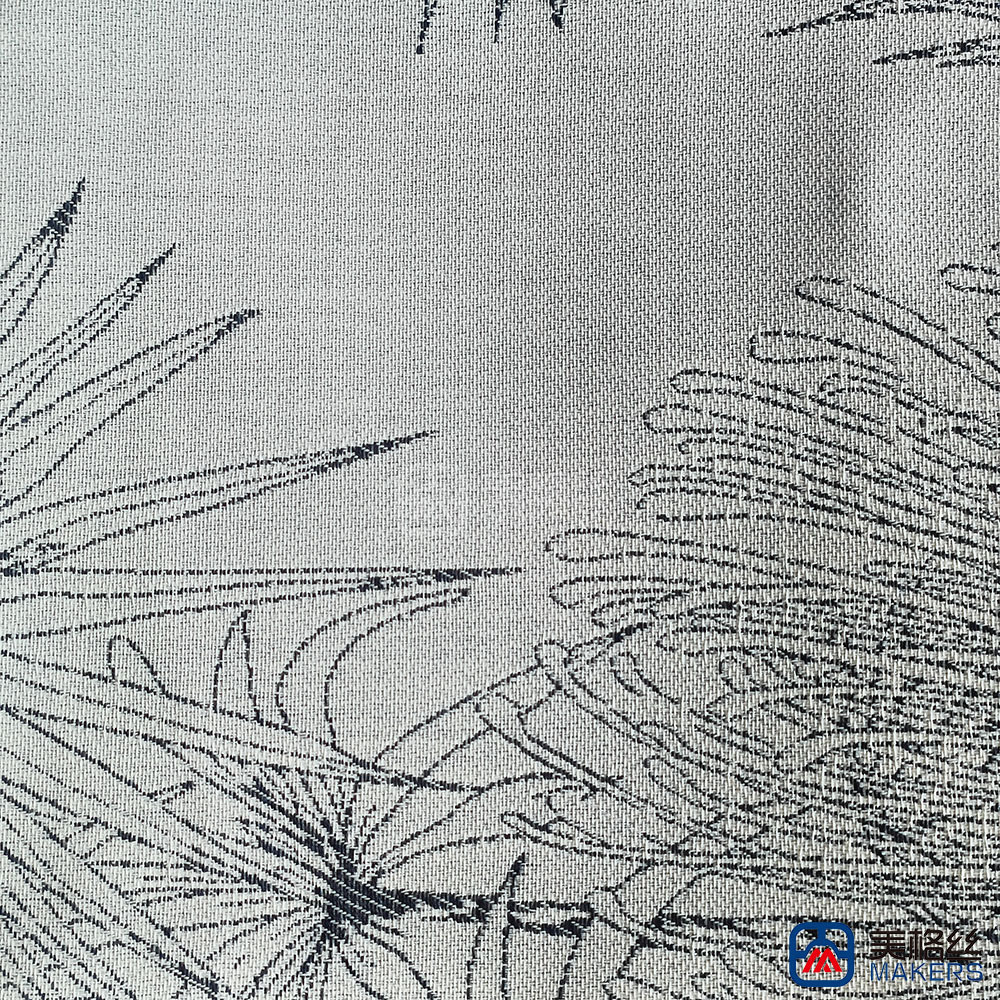 380gsm | Palm Tree | Blue | Solution Dyed Acrylic Fabric