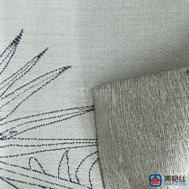 380gsm | Palm Tree | Blue | Solution Dyed Acrylic Fabric