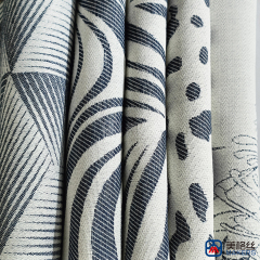 380gsm | Palm Leaf | Blue | Solution Dyed Acrylic Fabric