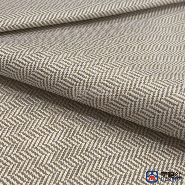 380gsm | Herringbone | Khaki | Width 152cm | Solution Dyed Acrylic Fabric