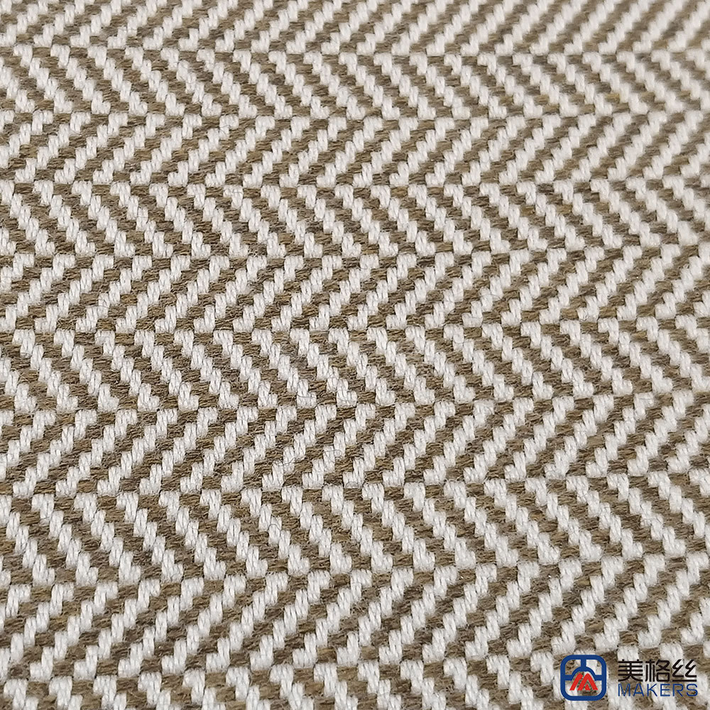 380gsm | Herringbone | Khaki | Width 152cm | Solution Dyed Acrylic Fabric