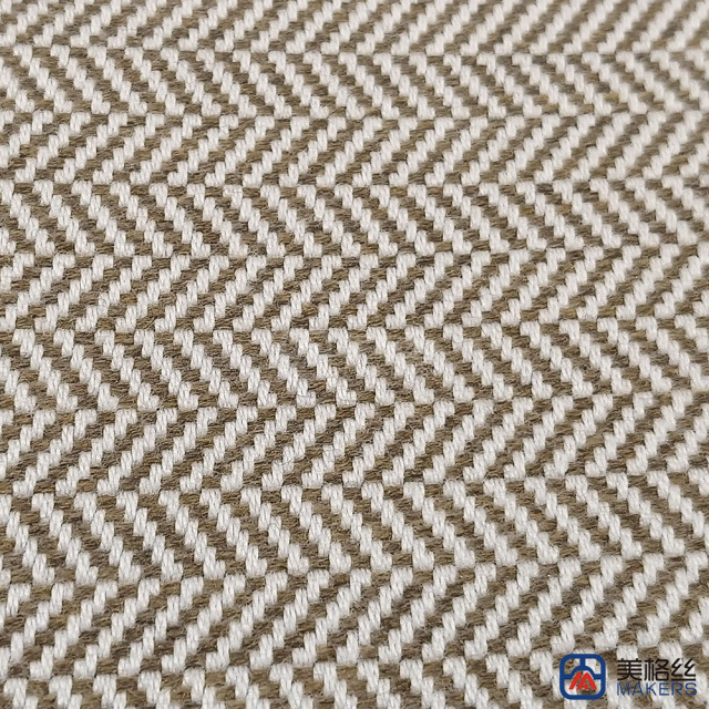 380gsm | Herringbone | Khaki | Width 152cm | Solution Dyed Acrylic Fabric