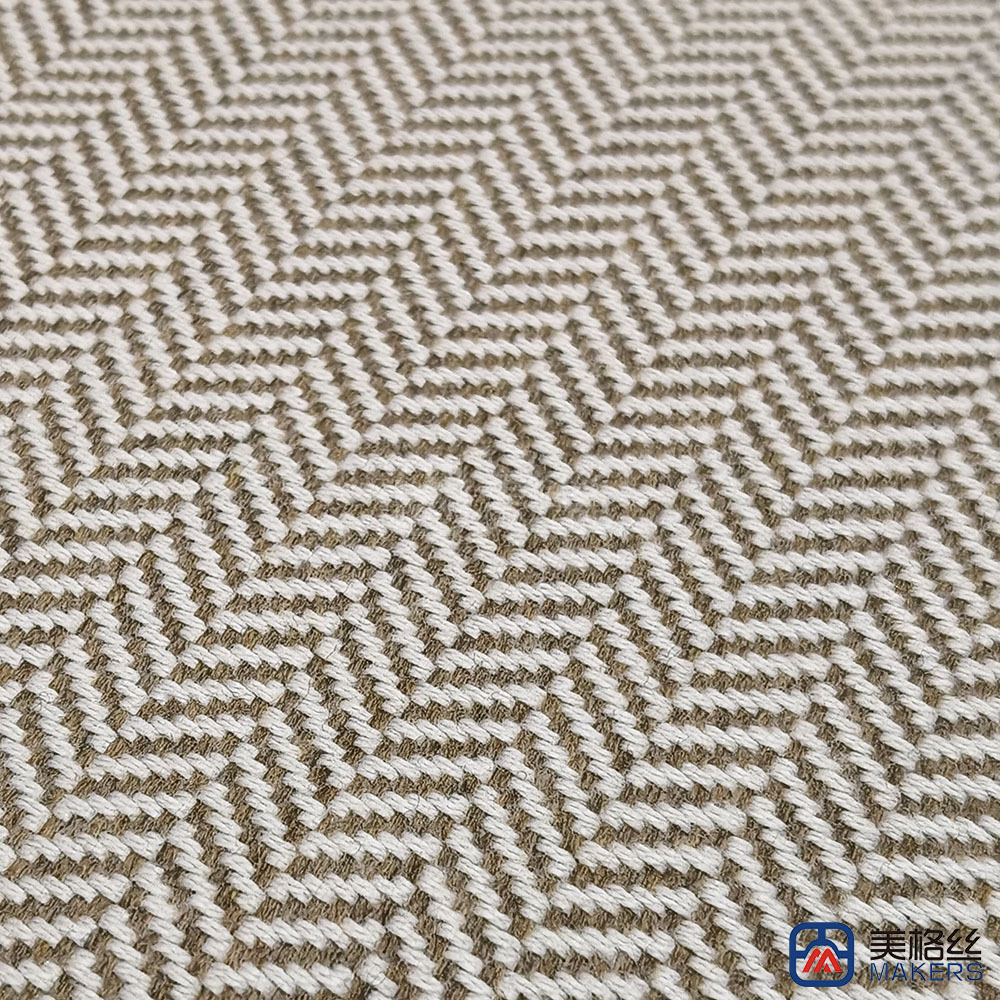 380gsm | Herringbone | Khaki | Width 152cm | Solution Dyed Acrylic Fabric