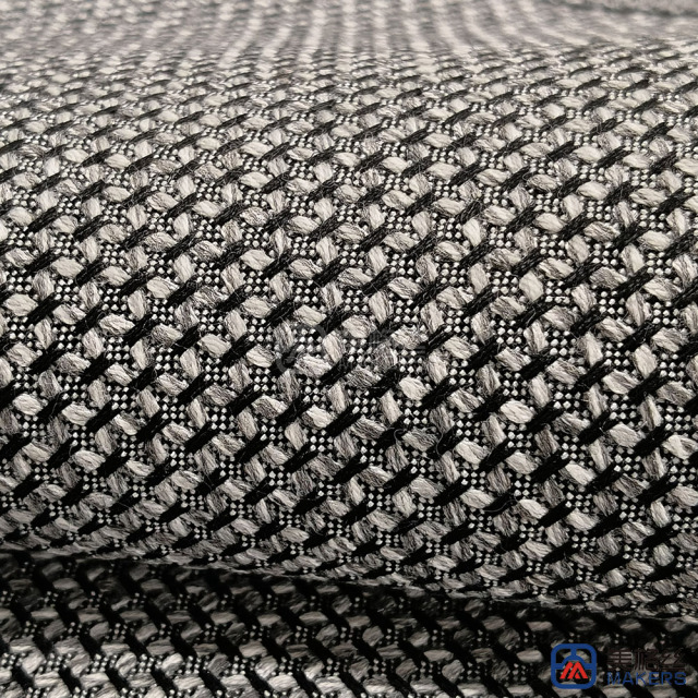 400gsm | Cross | Grey Black | Width 137cm | Solution Dyed Acrylic Fabric