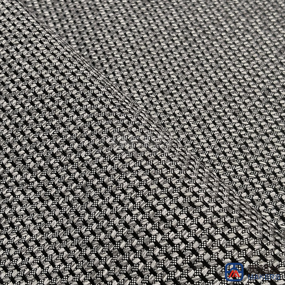 400gsm | Cross | Grey Black | Width 137cm | Solution Dyed Acrylic Fabric