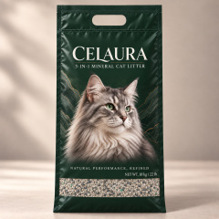 CELAURA 3-in-1 Mineral Clumping Cat Litter – 10 kg
