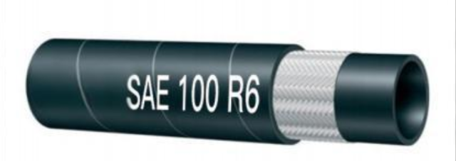 Ống dẫn thủy lực bện sợi đơn (phi kim loại), bọc cao su.